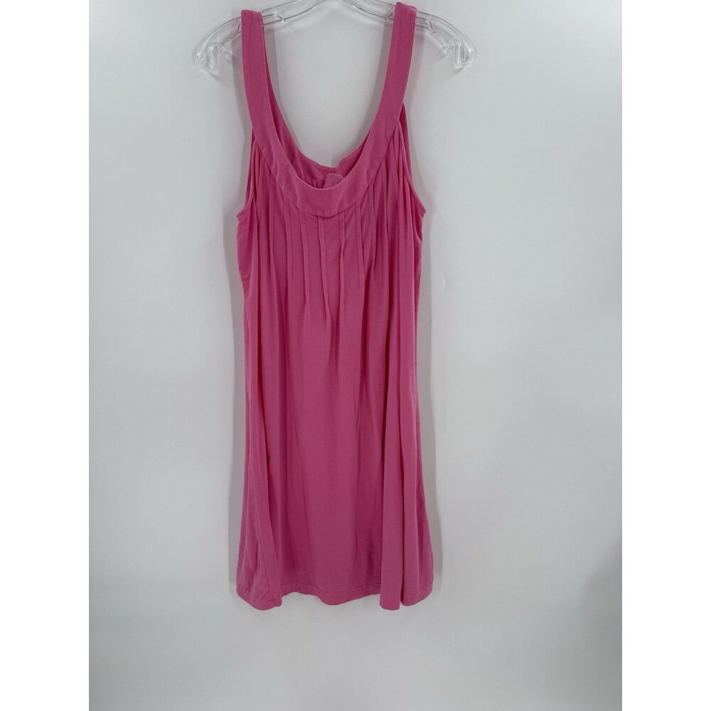 ME Mary Ellen Bali Pintuck Pink Tank Dress Size XLARGE Made in the USA